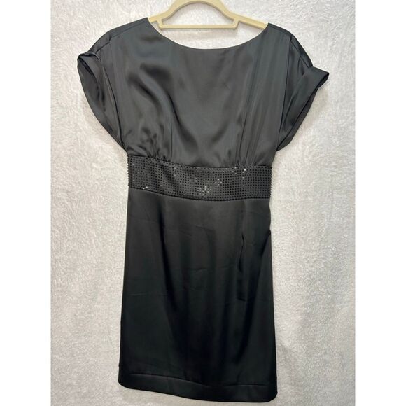 Women's BCBG Black Embellished Mini Dress Size 2 - Picture 1 of 5